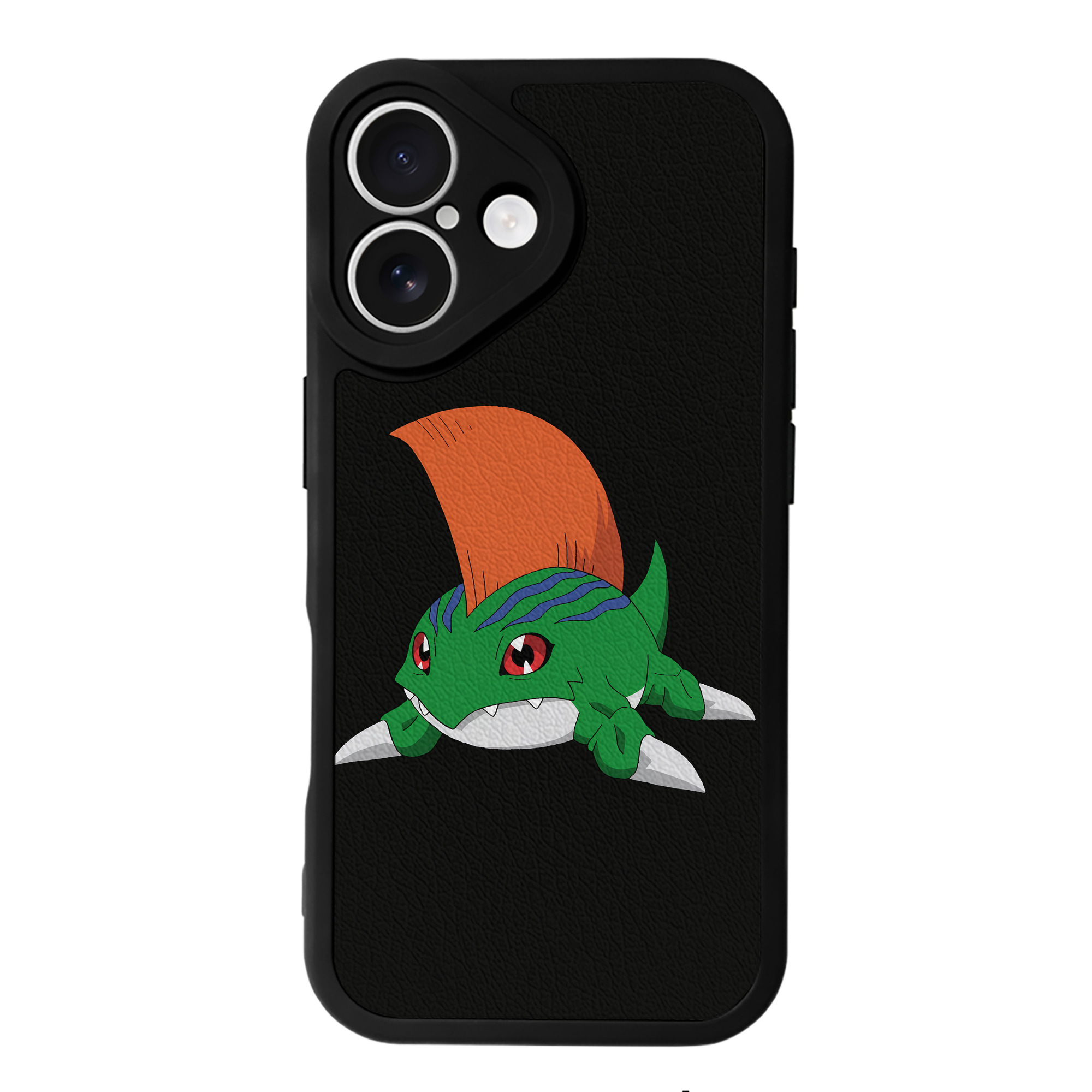 （画像用） Digimon デジタルモンスター/デジモン 【iPhone 16シリーズ対応】シリコンスマホケース（レザー調） 材質：シリコン